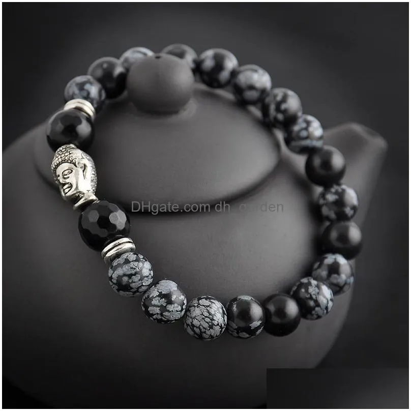 natural stone buddhist buddha meditation beads bracelets for women jewelry prayer beads mala bracelet