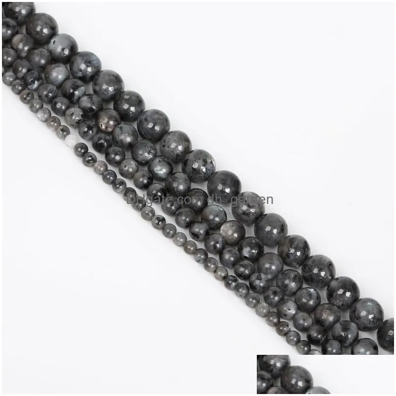8mm new arrival 4/6/8/10mm 38cm/strand moonstone bead gem stone black moon stone round loose beads for jewelry making
