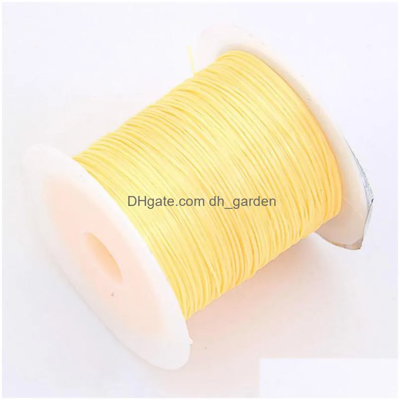 1roll 10m 0.6mm colorful diy stretch elastic crystal line jewelry rope cord making beading weaving string fishing thread