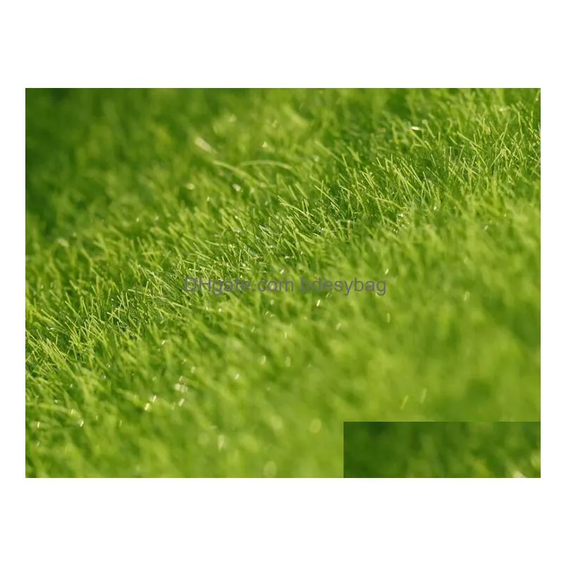 artificial fake moss decorative lawn micro landscape decoration diy mini fairy garden simulation plants turf green grass 15x15cm small