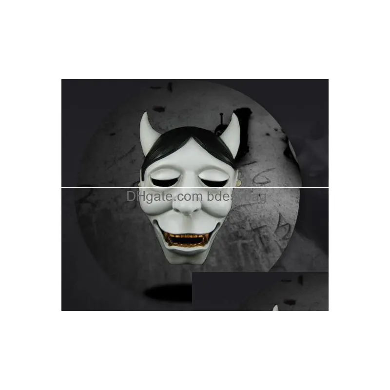 halloween scary face mask japanese fox mask decorations prajna scary face mask resin wl1068