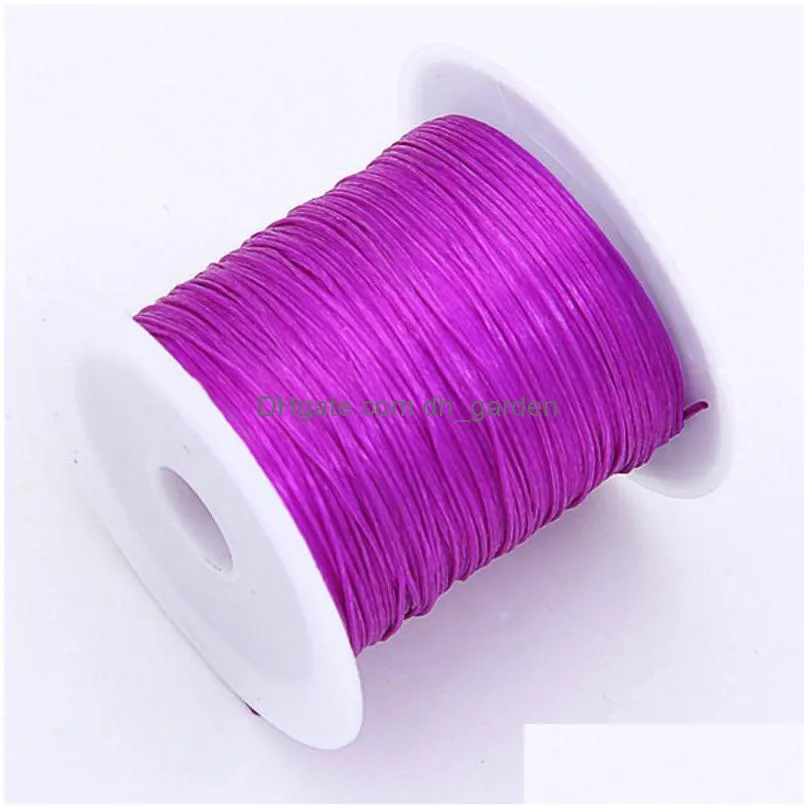 1roll 10m 0.6mm colorful diy stretch elastic crystal line jewelry rope cord making beading weaving string fishing thread