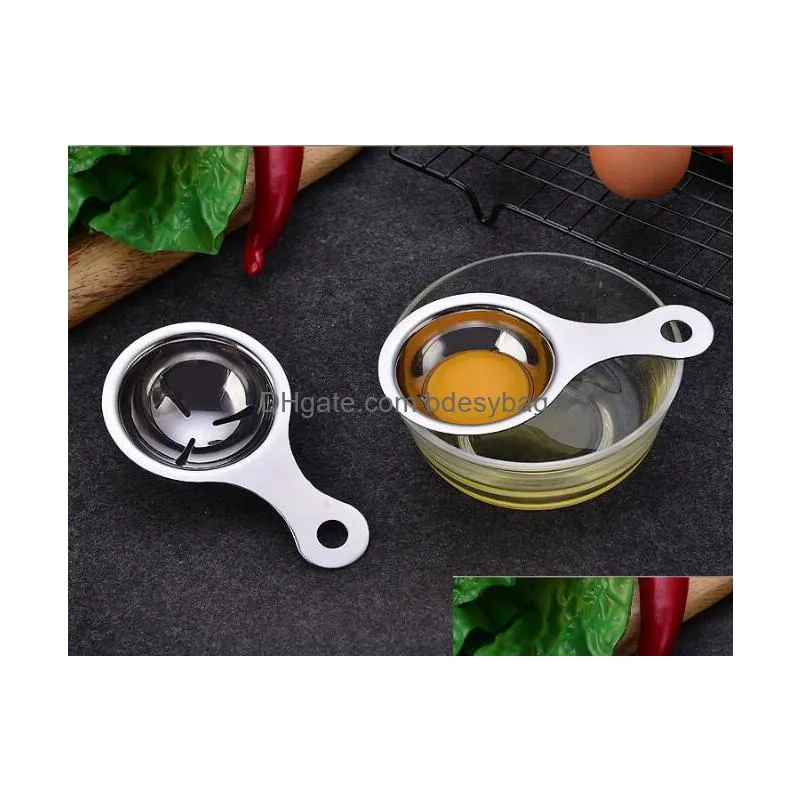 creative egg yolk separator 304 stainless steel egg separator separator kitchen utensils for making mask tools baking products wy184