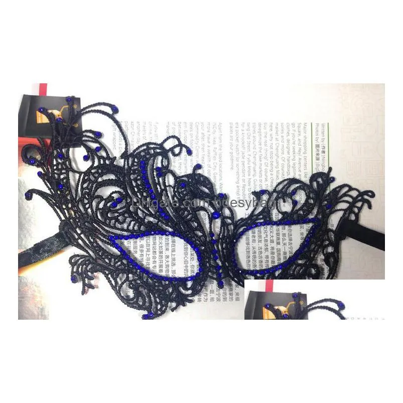 fine diamond mosaic phoenix lace mask christmas masquerade party fun masks