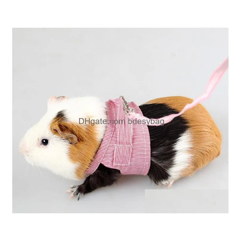 pet twolegged chest strap outdoor traction rope leash clothes for chinchilla dutch guinea pig breathable cotton corset gb1357