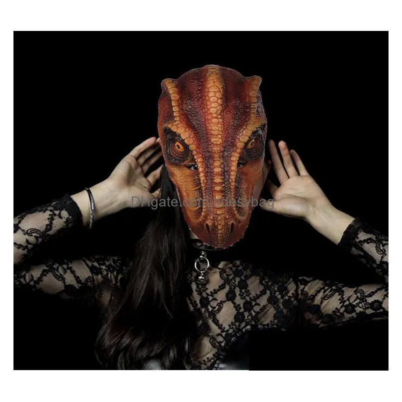halloween new dinosaur tyrannosaurus rex mask carnival party cosplay props decoration gc428