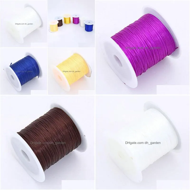 1roll 10m 0.6mm colorful diy stretch elastic crystal line jewelry rope cord making beading weaving string fishing thread