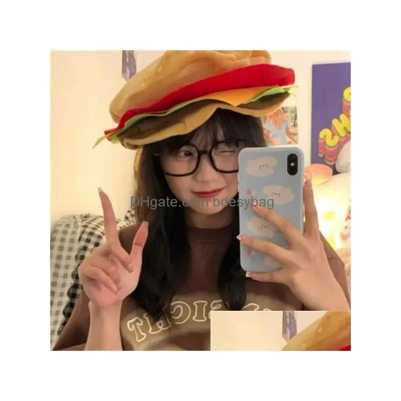 hamburg hat color funny game photo show multilayer hat is suitable for roleplaying celebration party gc1926