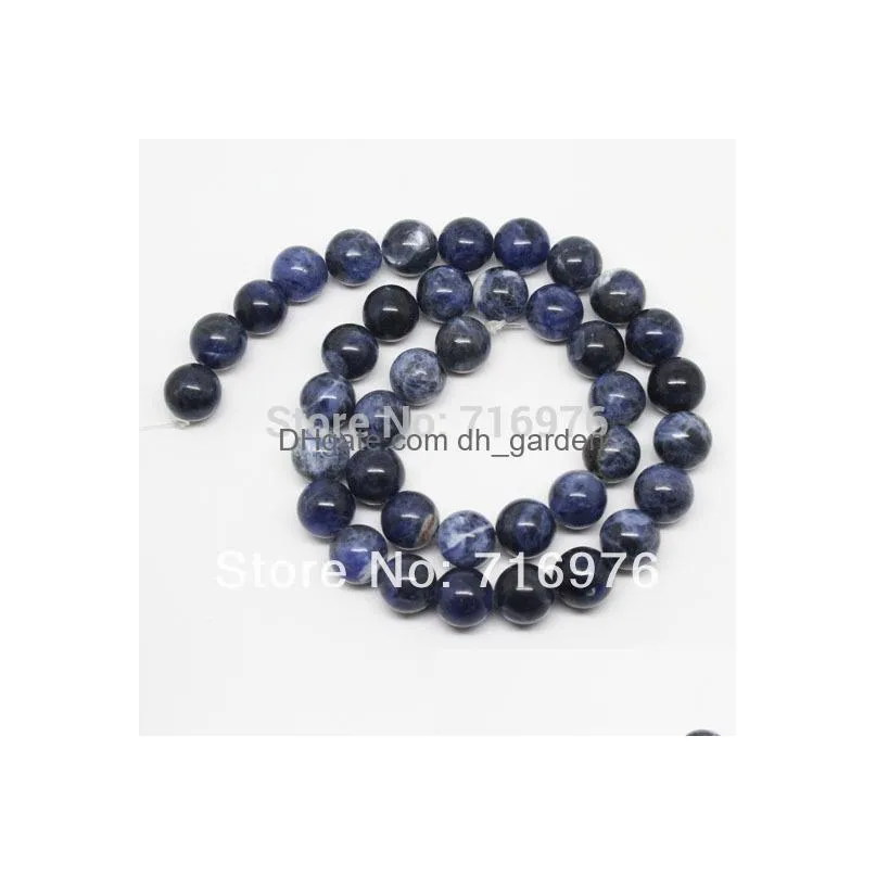 8mm wholesale natural stone beads old blue sodalite round loose beads for jewelry making 15.5inch pick size 4 6 8 10 12mm