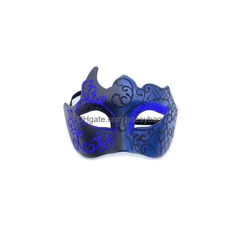 half face party dance mask masquerade glossy mask party cosplay dance costume gentleman masquerade mask prom mask gc1936