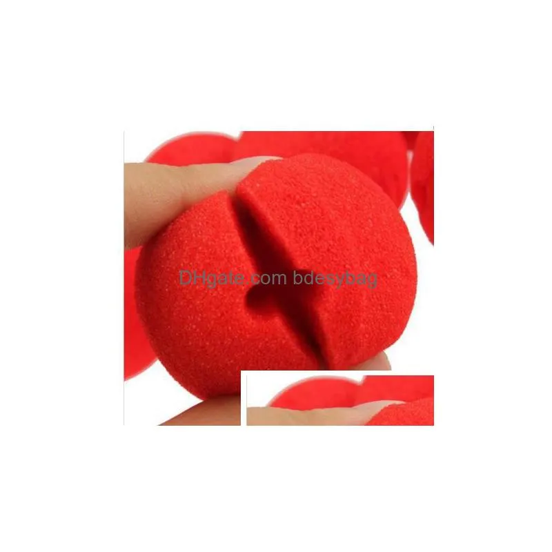 fun red nose foam circus clown nose comic party supplies halloween accessories costume magic dress party supplies 50pcs/lot g804