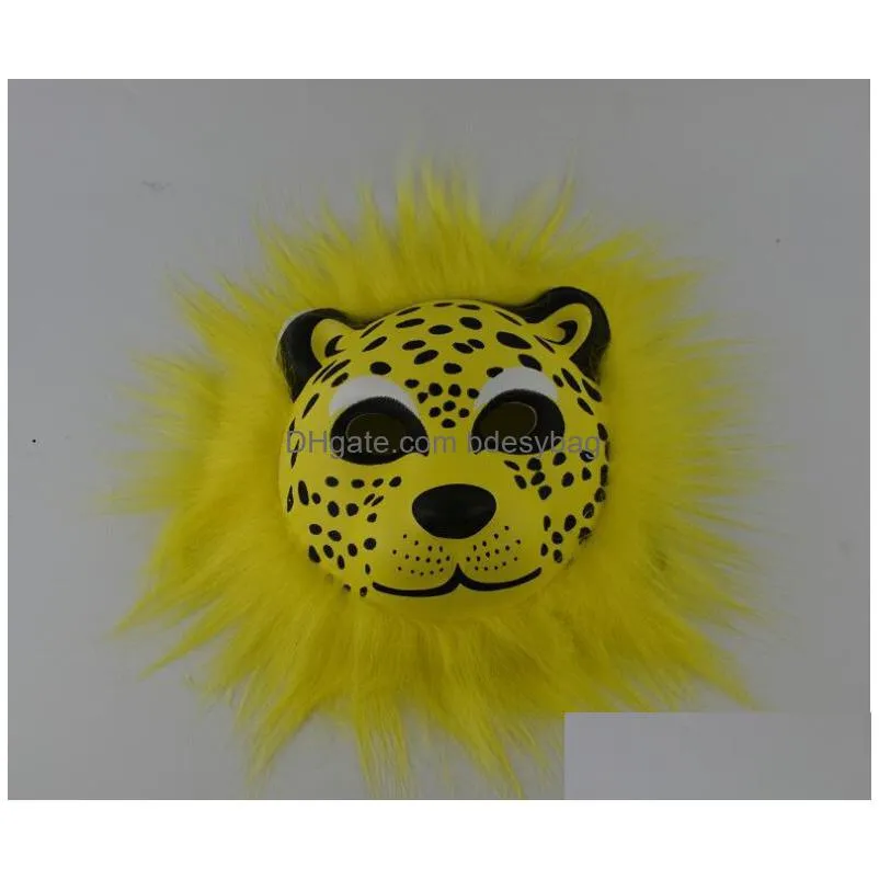 realistic fur mane latex mask creepy animal tiger//monkey/wolf partern full face cosplay halloween costume gb600