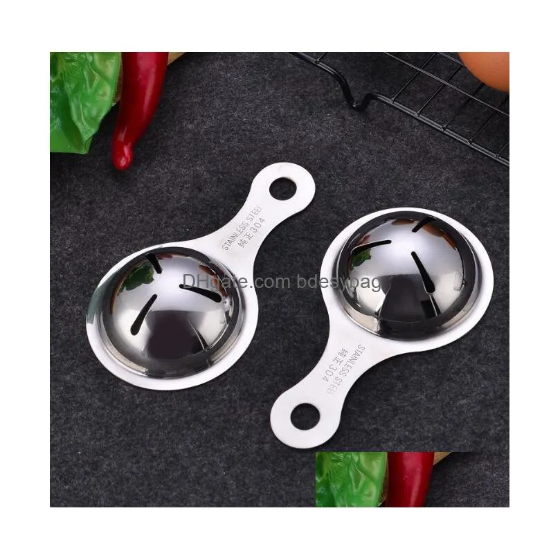 creative egg yolk separator 304 stainless steel egg separator separator kitchen utensils for making mask tools baking products wy184