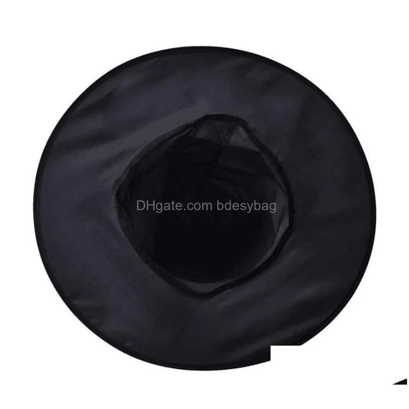 cosplay props magic hat witch hat wizard hat adult womens men party costume black oxford spire cap ga384