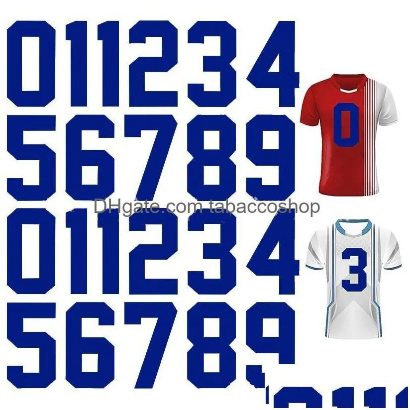 Other Home Textile Notions Iron On Numbers Sports T Shirt Heat Transfer Stickers 0 To 9 Jersey Number Diy For Football Team Uniform