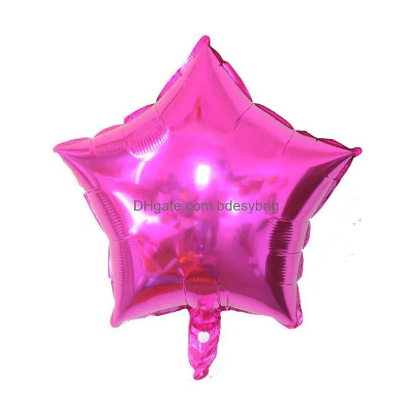 18 inch star shape aluminum inflatable foil balloons for birthday party decorations helium balloon globos wedding decoration gc463