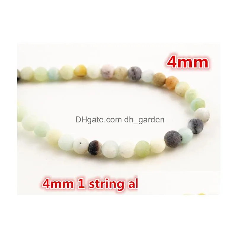 4mm 6mm 8mm 10mm matt natural amazonite stone beads forest loose round beads for jewelry making wholesale and retail
