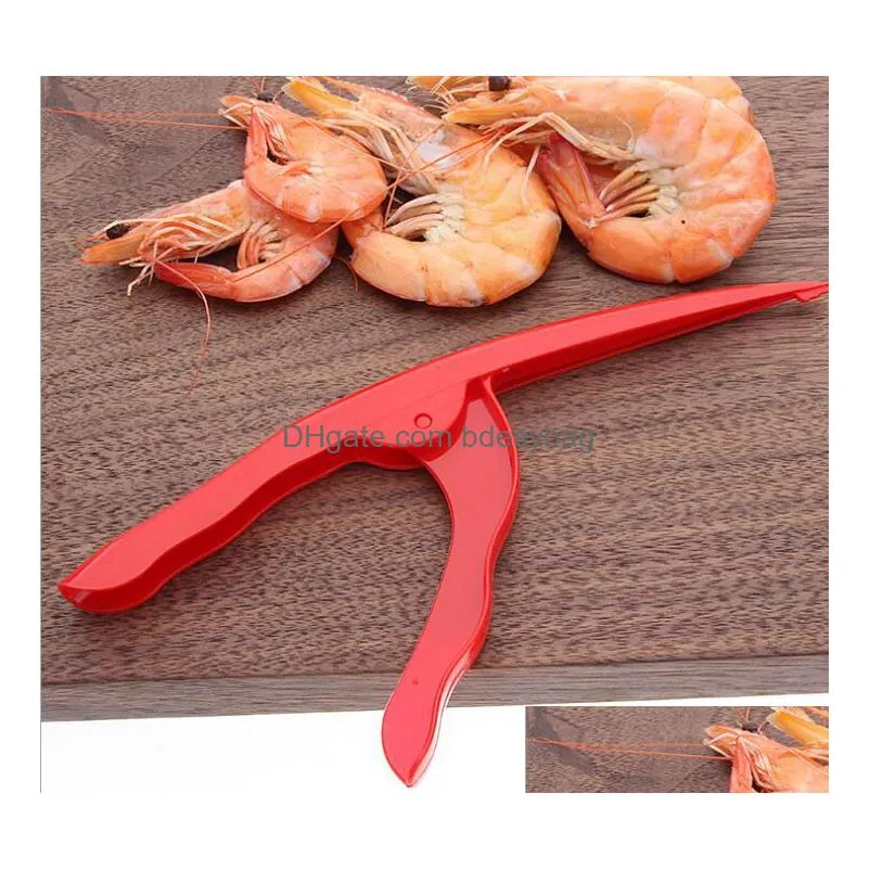 quick shrimp peelers deveiners prawn peeler peel device creative kitchen cooking shell seafood tools easy use kitchen gadget gb702