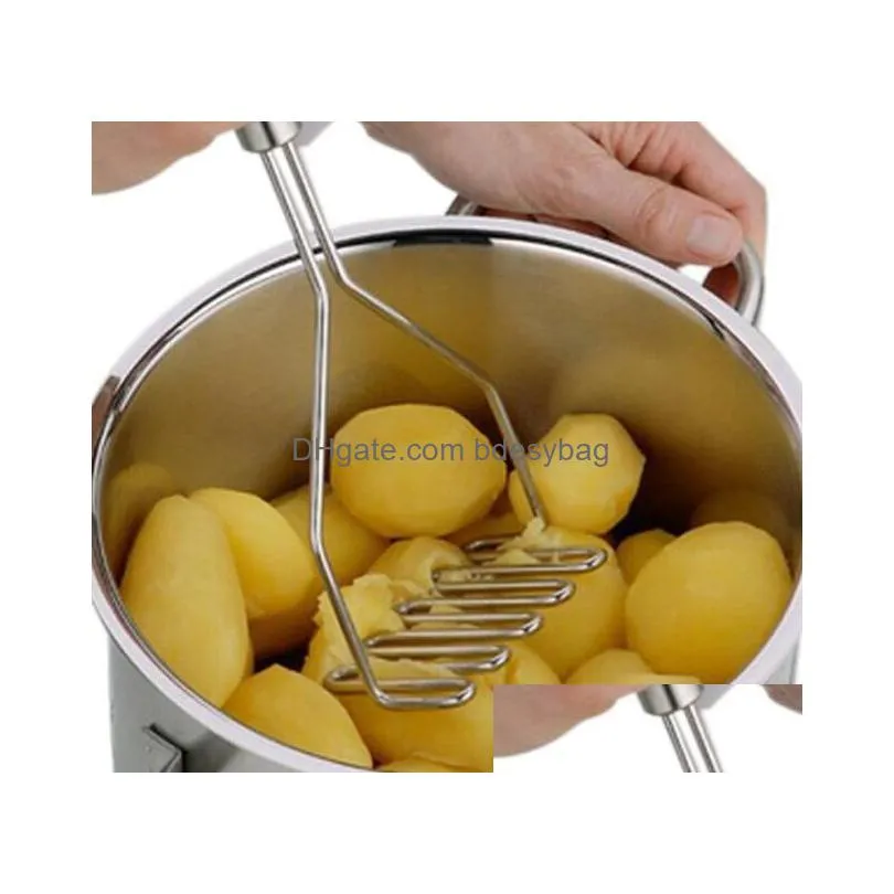 stainless steel wave shape potato masher tool wonderful gb726