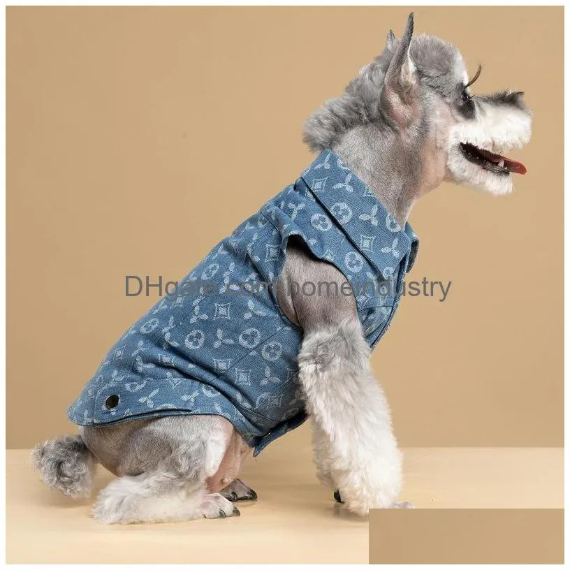 dog apparel pet clothes dogs jackets shirts accessories autumn winter presbyopia denim vests cats small and medium dogs teddy french fights corgi