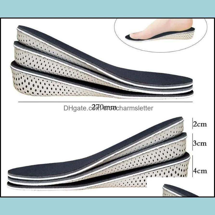 eva memory foam height increase elevator insoles pads sole foot mat inner massage heel lift insert cushion invisible insole feet care