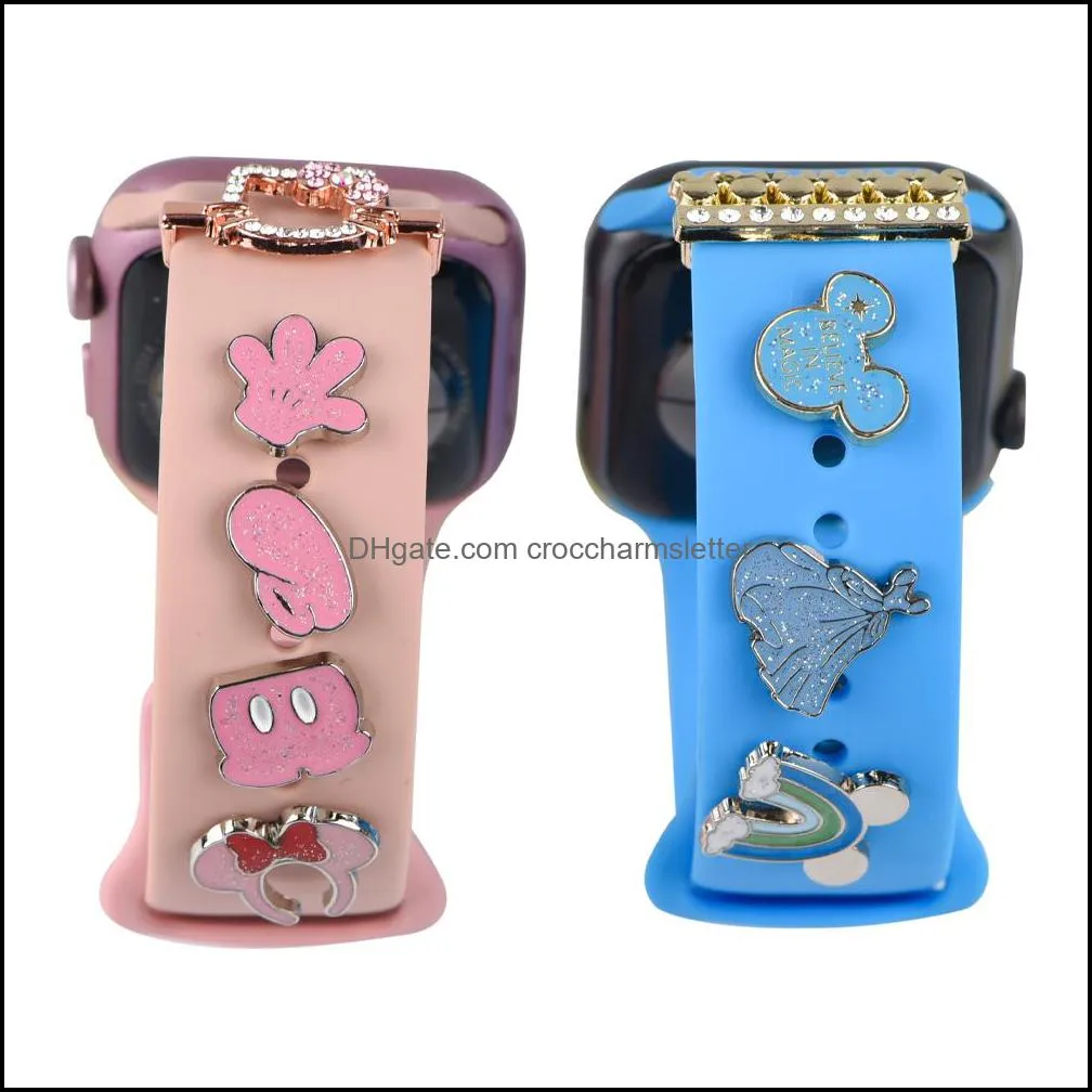 for  watch band watch sport strap luxury designer decorative charms bracelet metal ornament leg decor nails ready stock iwatch