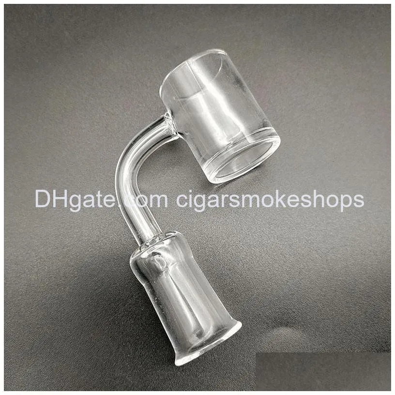 smoking accessories 25mm xl quartz banger nail 4mm thick bottom with male 90 degree for dab oil rigs