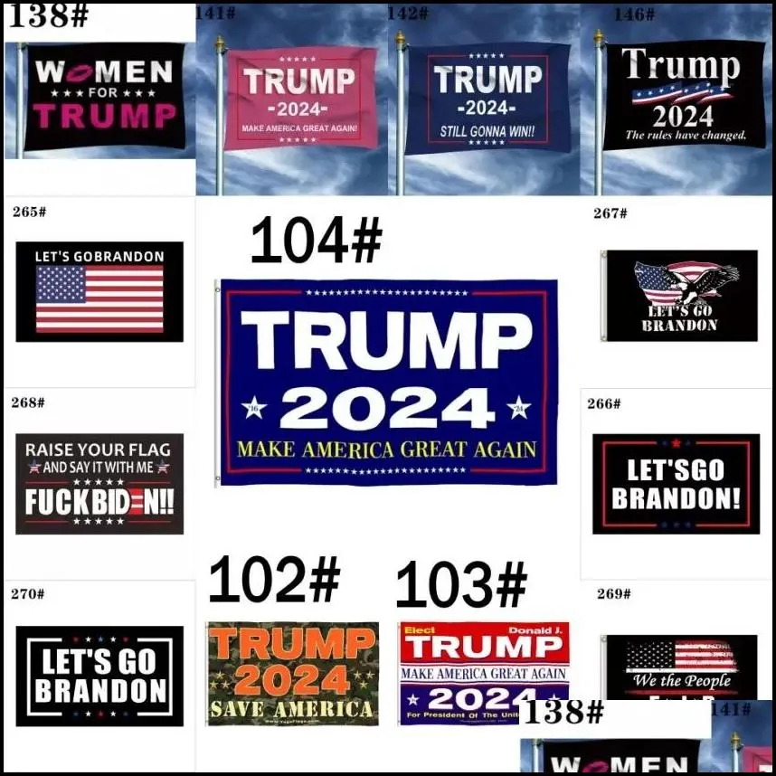 banner flags 2024 lets go brandon trump biden election flag double sided presidential flag 150x90cm