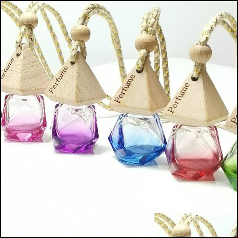 diamond car perfume bottle pendant empty bottle air freshener perfume fragrance diffuser empty bottle portable pendant ornament