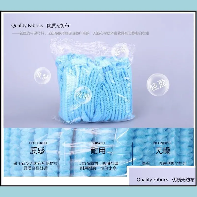 disposable hair net cap non woven anti dust hat spray tanning head cover