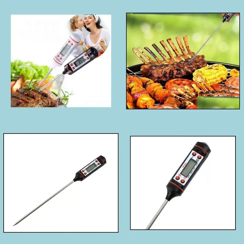 mini meat thermometer kitchen digital cooking food probe electronic bbq cooking tools household thermometers