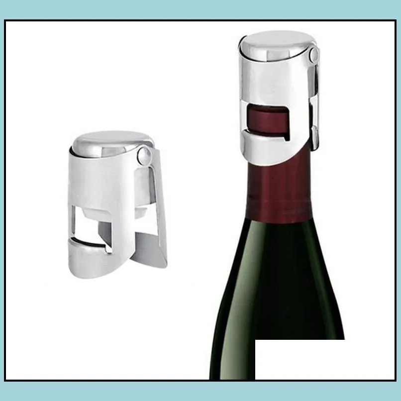 portable stainless steel wine stopper vacuum sealed wine champagne bottle stopper cap bes121