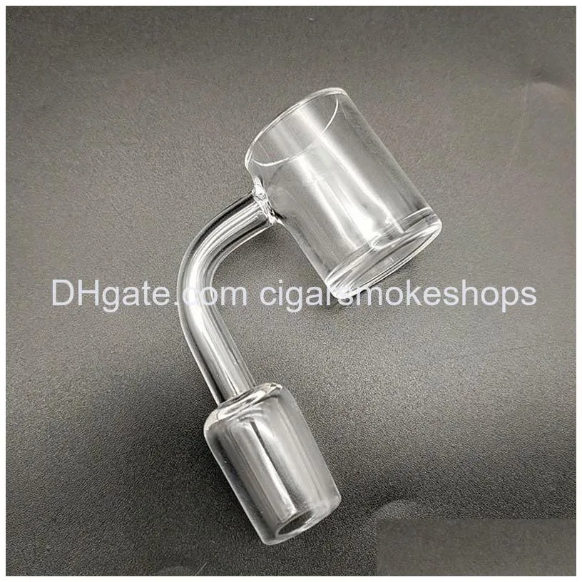 smoking accessories 25mm xl quartz banger nail 4mm thick bottom with male 90 degree for dab oil rigs