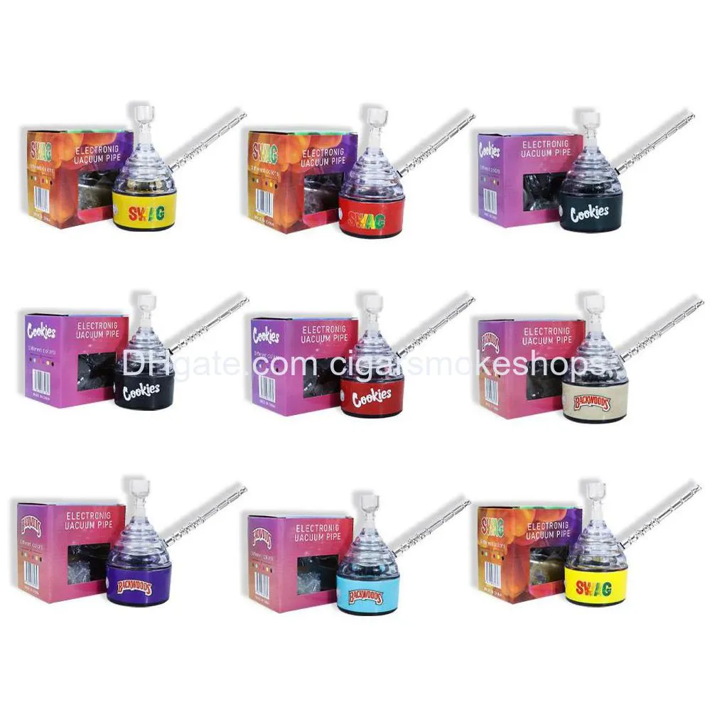 stock in us electric smoking pipe sold by the case 60pcs/case delivery mixed color packaging