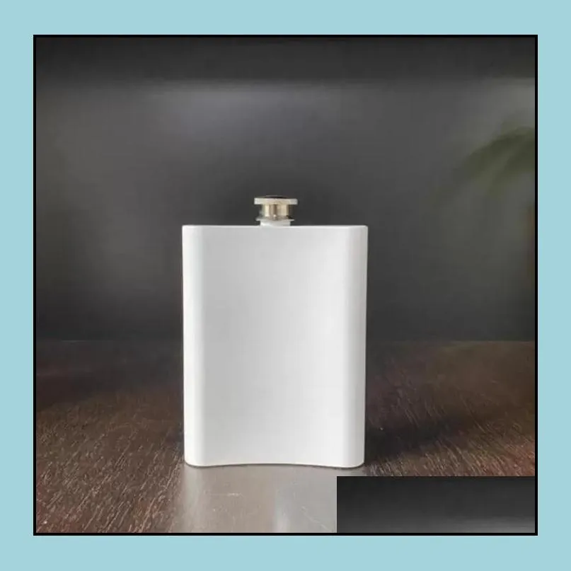 8oz blank sublimation flask hip flask stainless steel water bottle double wall diy lover outdoor tumblers drinkware