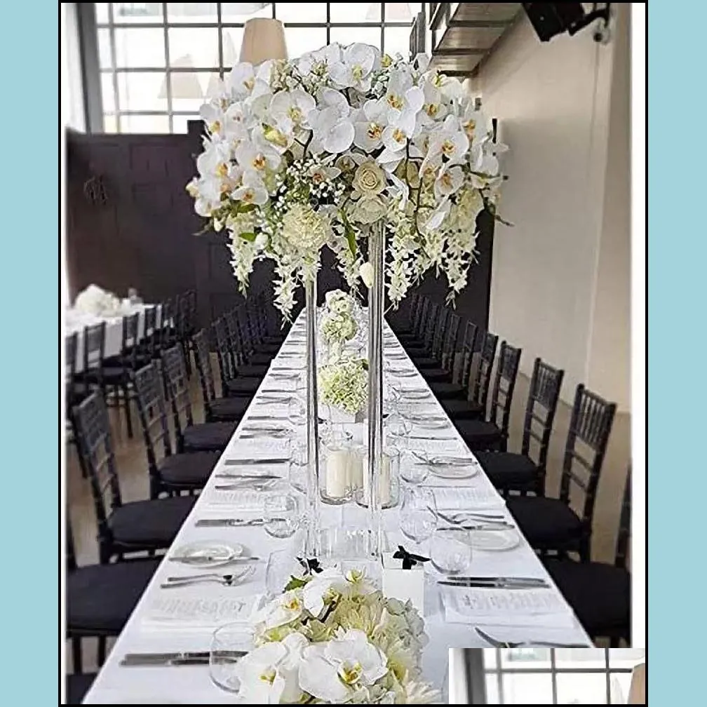 10piece set elegant high decoration wedding column transparent acrylic wedding flower stand bouquet decoration wedding central