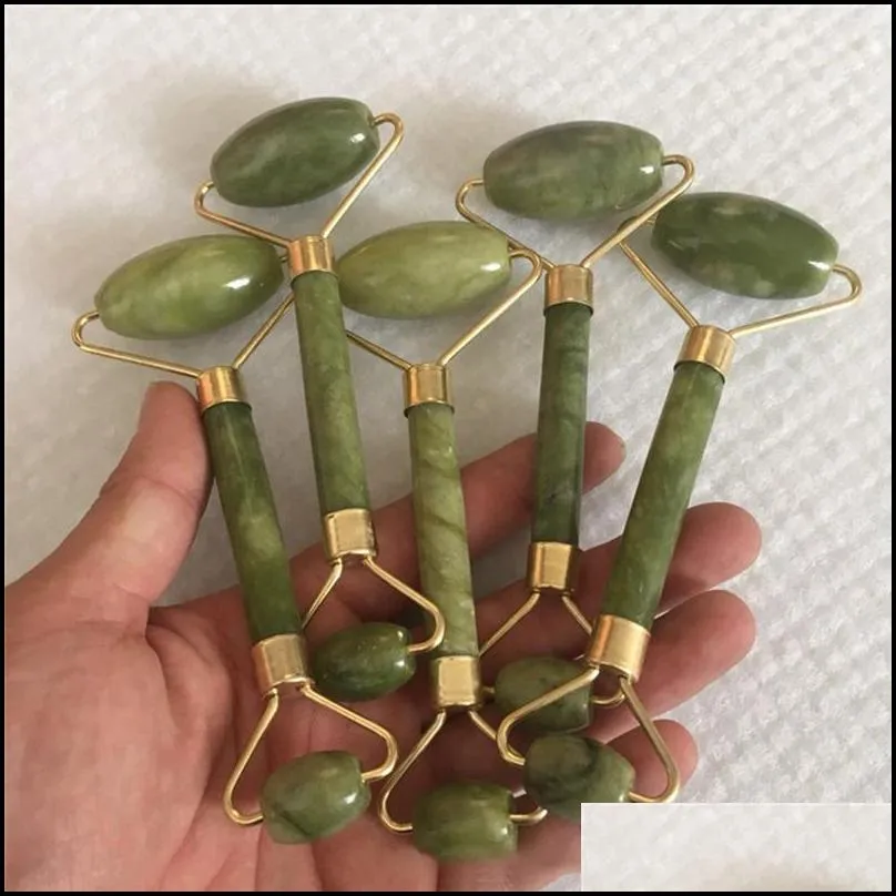 jade roller massager for face rollers gua sha nature stone beauty thinface lift anti wrinkle facial skin care tools gyq