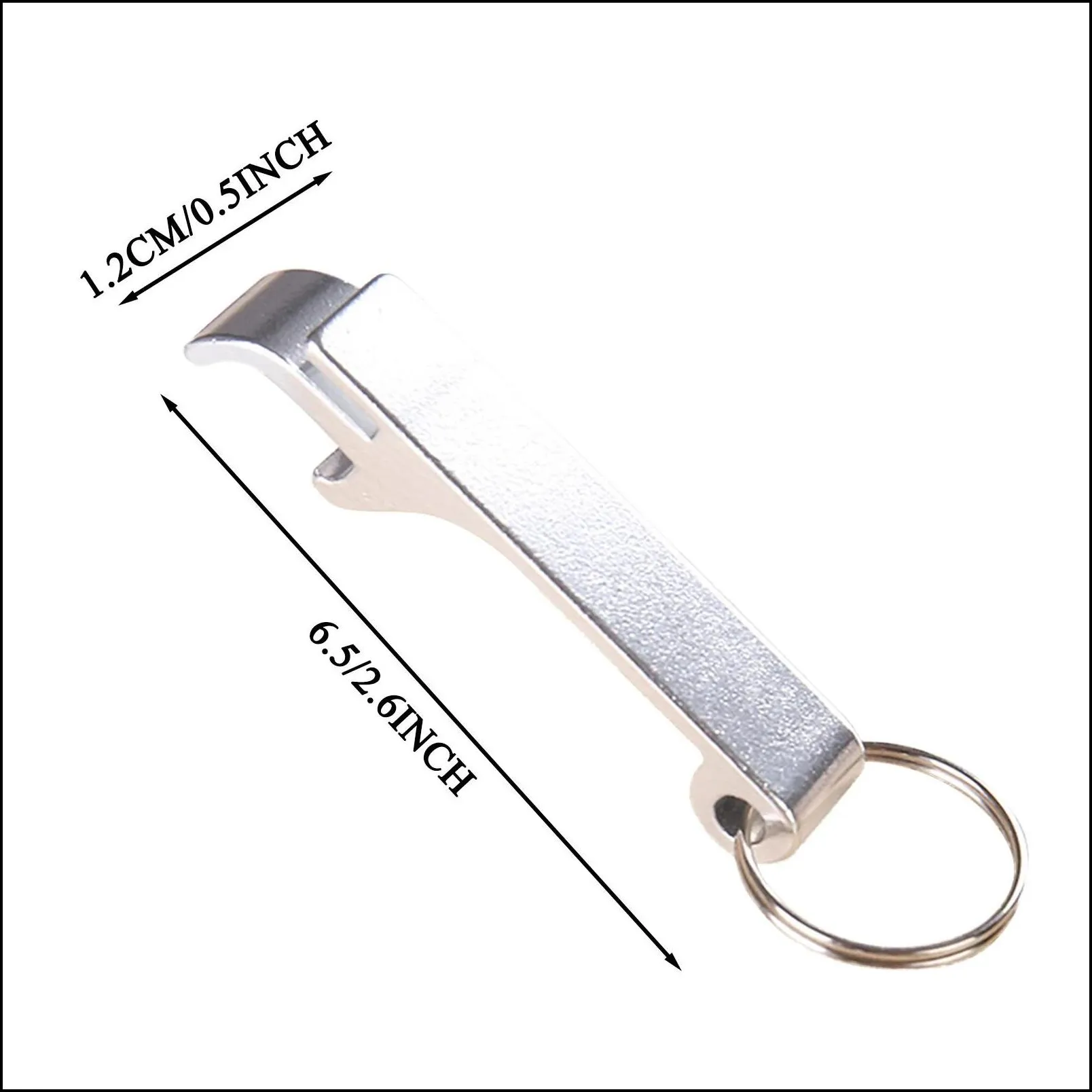 portable beer bottle opener keychain pocket aluminum beer can opener beer bar tool gadgets summer beverage accessories