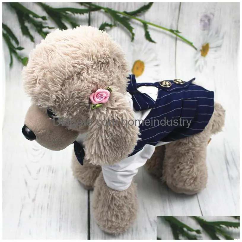 french luxury designer pet dog apparel summer thin shirt suit dress teddy cat two legs wear for middle small dogs clothes