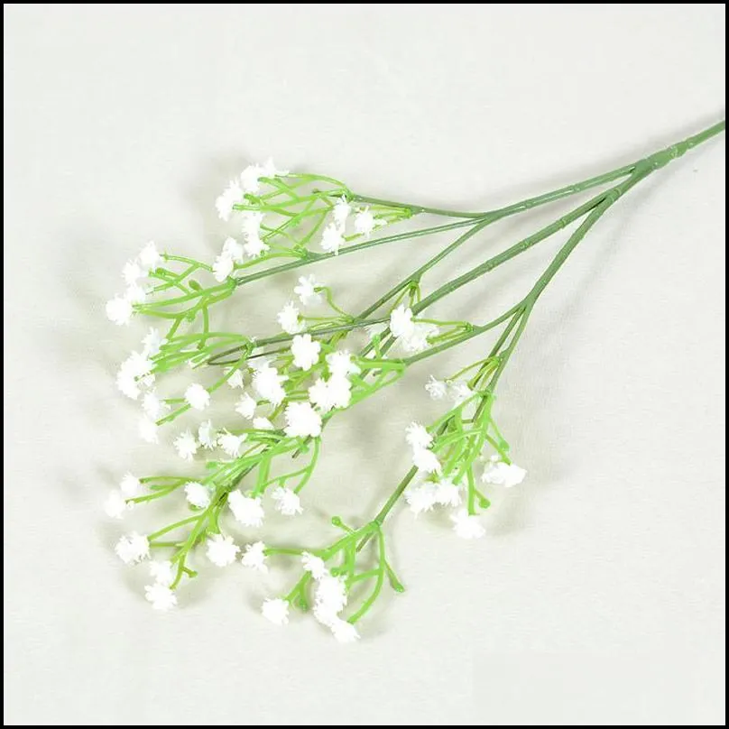 gypsophila 90heads 52cm babies breath artificial flowers plastic gypsophila diy floral bouquets arrangement for wedding home decoration