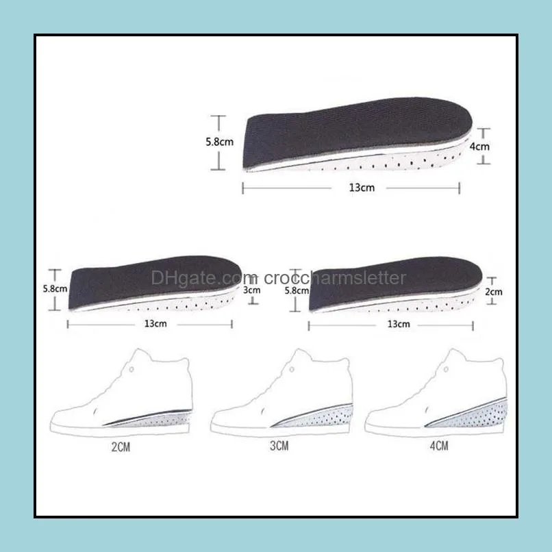 eva memory foam height increase elevator insoles pads sole foot mat inner massage heel lift insert cushion invisible insole feet care