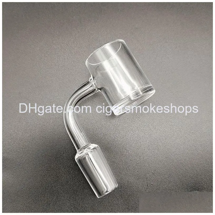 smoking accessories 25mm xl quartz banger nail 4mm thick bottom with male 90 degree for dab oil rigs