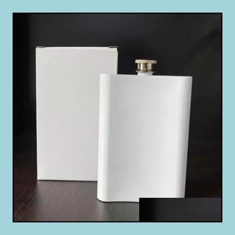 8oz blank sublimation flask hip flask stainless steel water bottle double wall diy lover outdoor tumblers drinkware