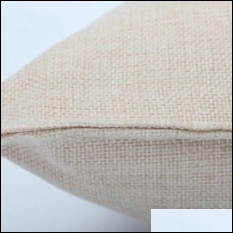 45x45cm sublimation blank pillow case pocket cotton linen solid color pillow cover diy cushion cover pillows cases