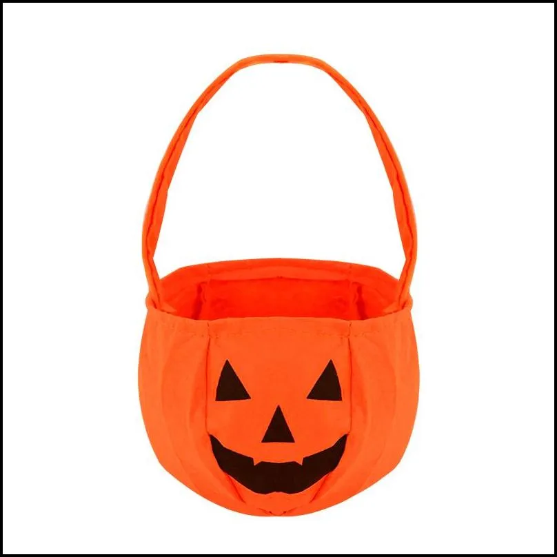 halloween loot party kids pumpkin trick or treat tote bags candy bag halloween candy storage bucket portable gift basket