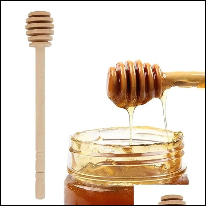 8cm honey dipper sticks mini wooden honey stick honey dippers 3 inch portable dinnerware nice gift for family friends and colleagues