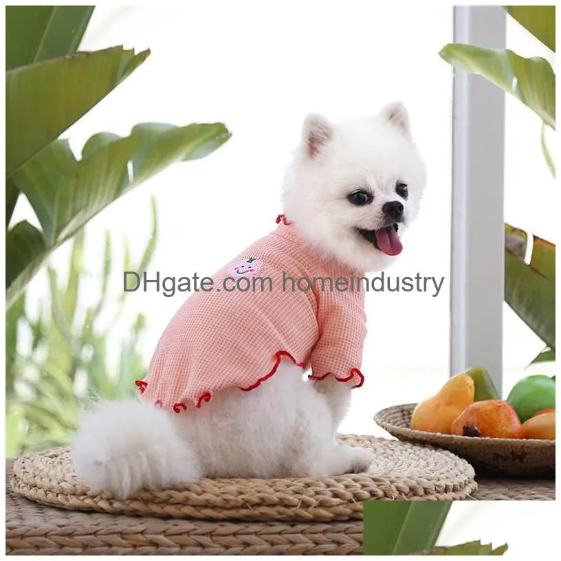 french luxury designer pet dog apparel fungus curled bottoming shirt teddy cat two legs wear for middle small dogs clothes
