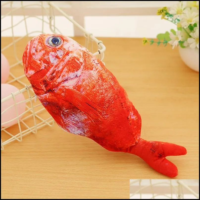 flipping fish cat toy realistic plush electric flipping doll funny interactive pets chew bite floppy toy perfect for kitty exercise