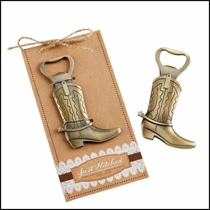 vintage bronze alloy  boot shape bottle opener personality bar kitchen tool soda beer bottle cap opener wedding favor gift