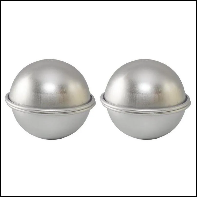 aluminium alloy cake ball mould bath bomb baking moulds roast ball mold diy dessert sphere shape mold